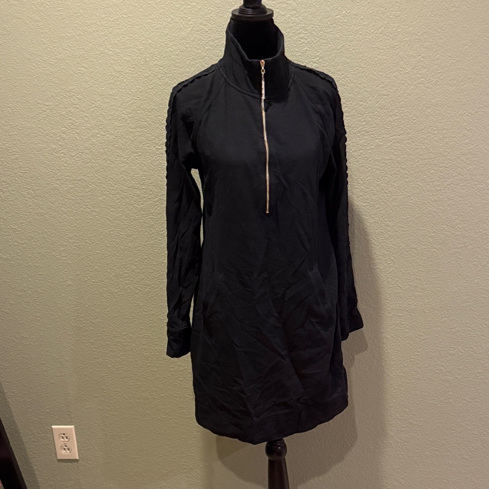 Black Jersey Knit Women's Dress
